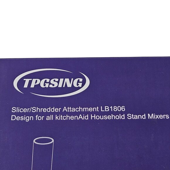 Tpgsing Slicer Shredder Attachment LB1806 For KitchenAid Mixers Stainless Steel - Picture 2 of 13